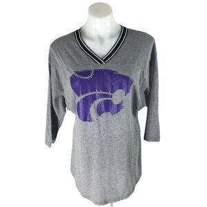 Pink Victoria's Secret Kansas State KSU Logo Tee K-State